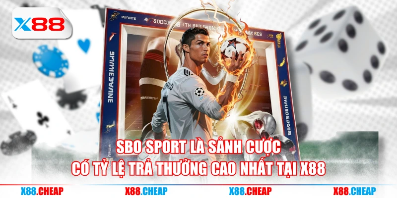 SBO Sport là sảnh cược có tỷ lệ trả thưởng cao nhất tại X88